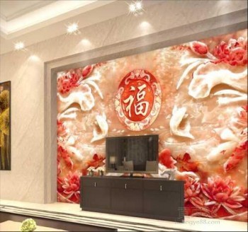 东莞仿玉雕瓷砖背景墙厂家